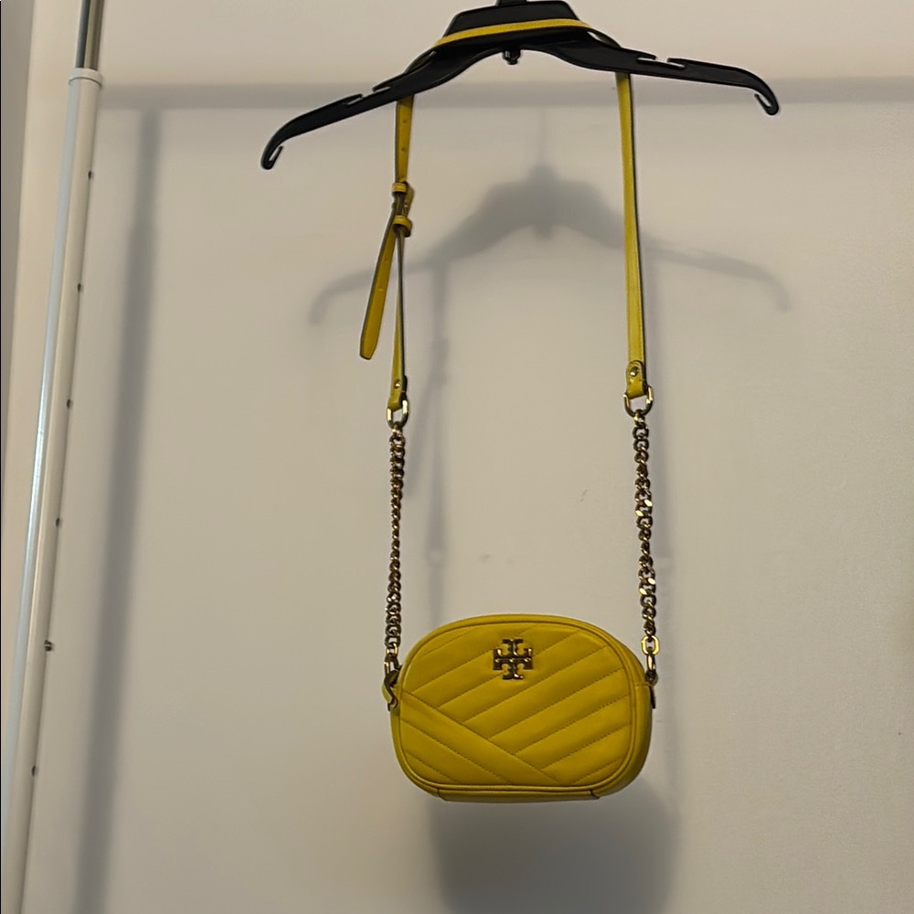 Yellow Quilted Crossbody Bag